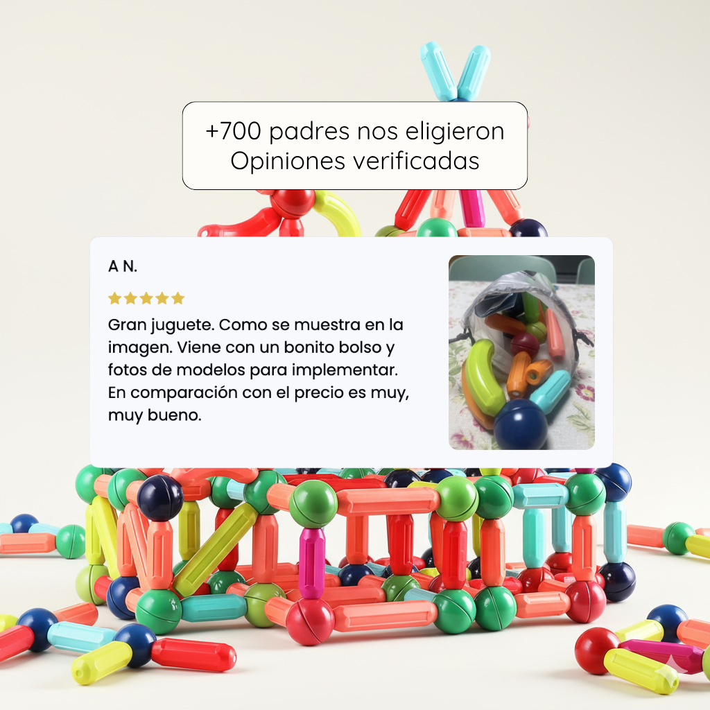 Bloques Magnéticos Montessori | Diversión Real Sin Pantallas