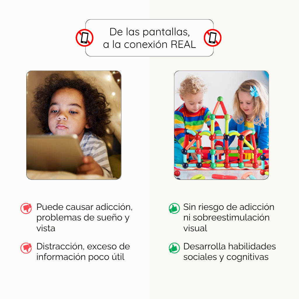 Bloques Magnéticos Montessori | Diversión Real Sin Pantallas